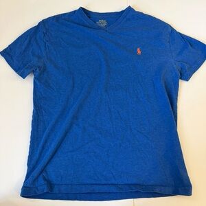 Polo by Ralph Lauren Men's Royal Blue V Neck Tee